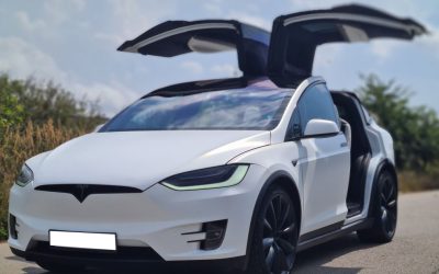 Tesla Model X100D Satin Folio, Chrome Delete, Full Options